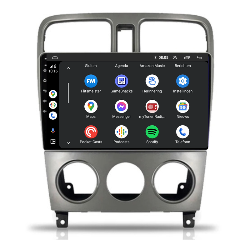 Subaru Forester | Android 13 | Autoradio | 2002 t/m 2007 | Carplay & Android Auto-5