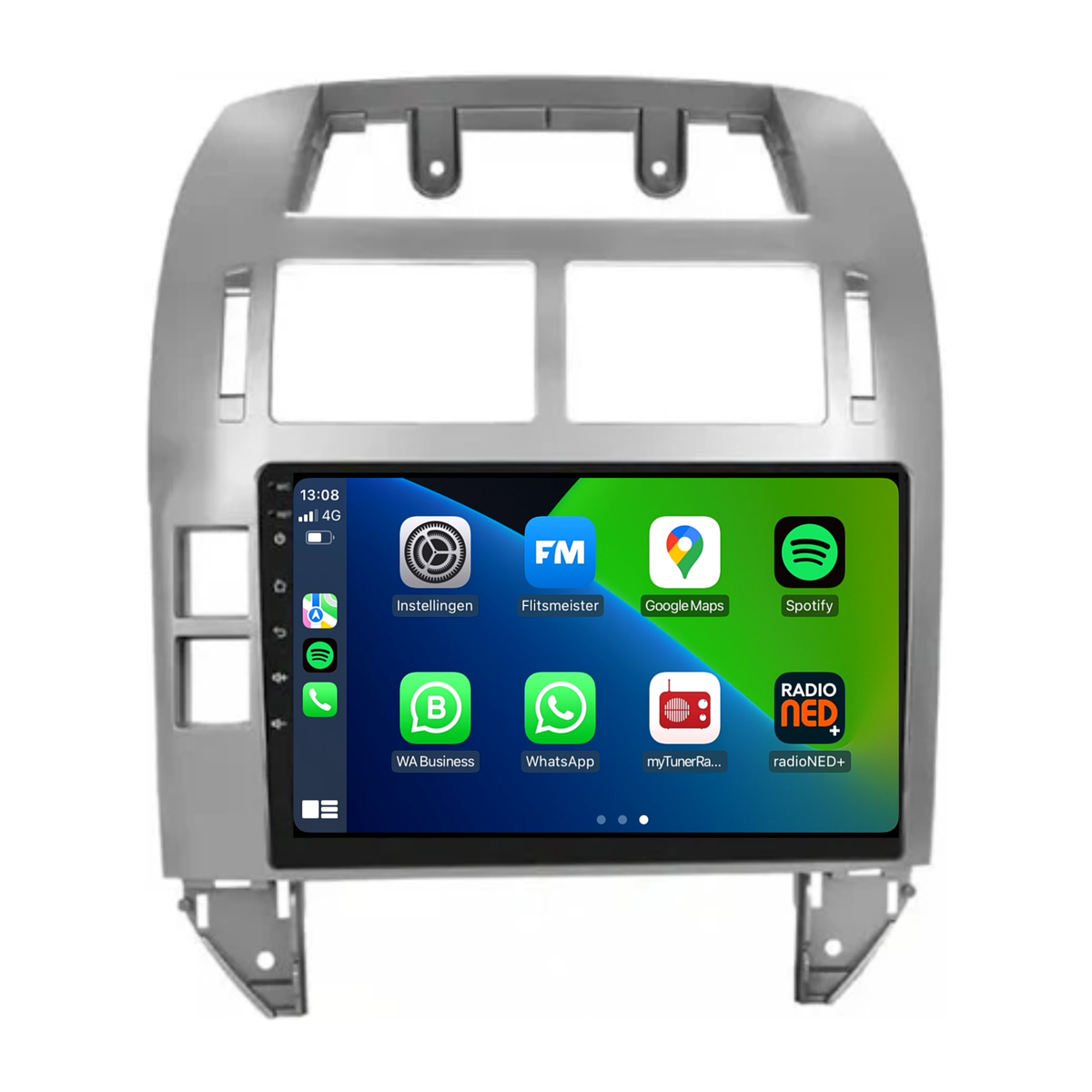 Volkswage Polo | Android 13 | Autoradio | 1999 t/m 2009 | CarPlay & Android Auto | Grijs-1