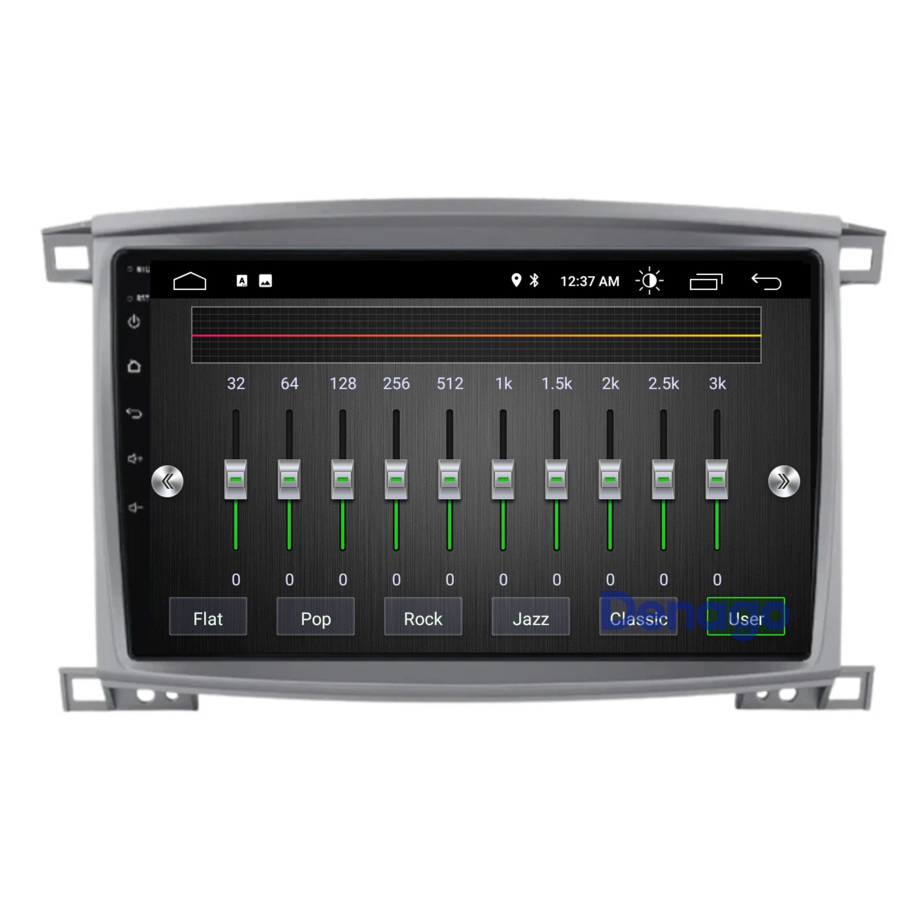 Toyota Land Cruiser 100 CarPlay autoradio | 2005 t/m 2007 | Denago DNG-A310 | 10 inch | Android 13 | Draadloos CarPlay & Android Auto | Grijs frame