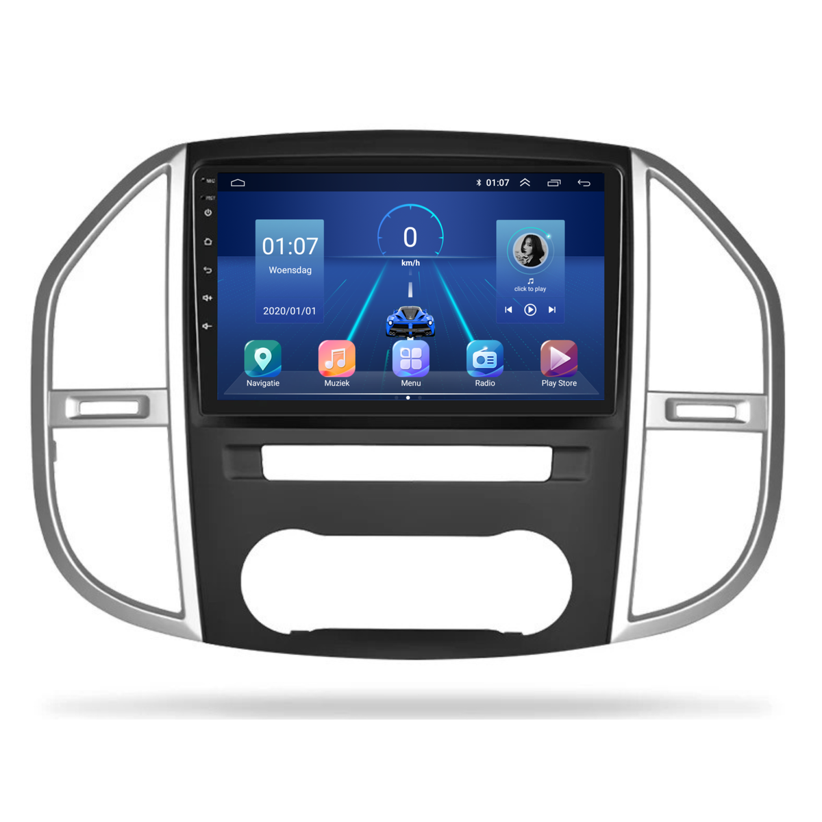 Mercedes Vito CarPlay & Android Auto autoradio | 2015 t/m 2024 | Android 15 | Davilon-4