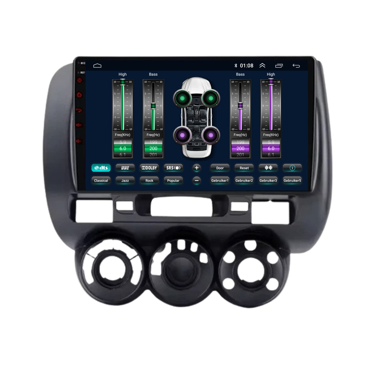 Honda Jazz | Android 13 | Autoradio | 2002 t/m 2008 | CarPlay & Android Auto-7