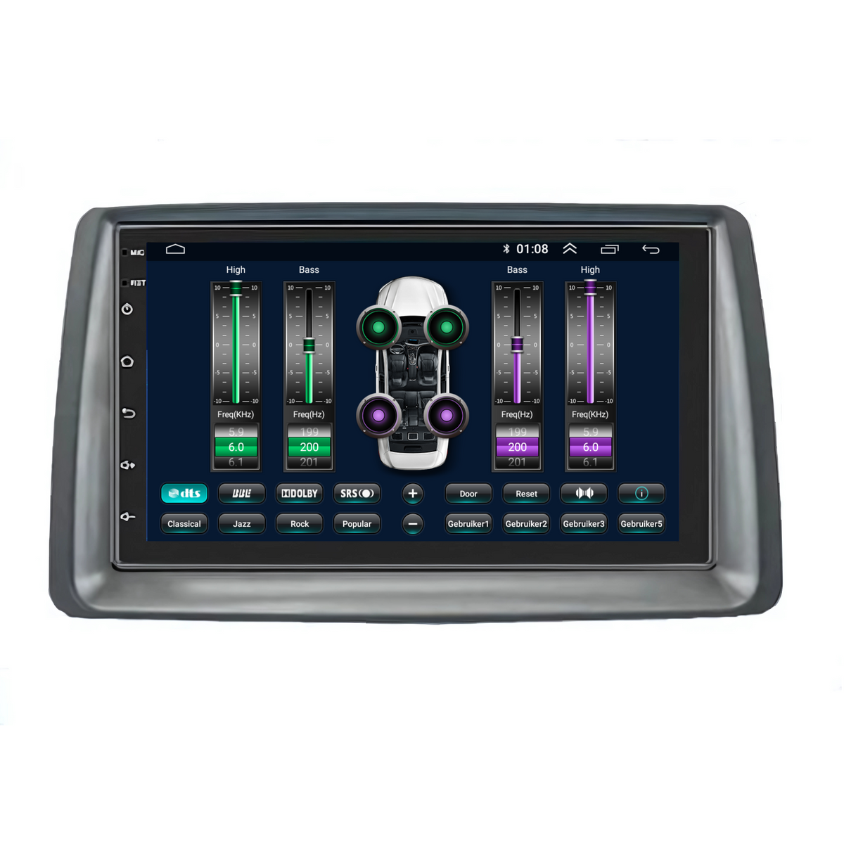 Fiat Panda CarPlay & Android Auto autoradio | 2003 t/m 2012 | Android 15 | Davilon | 7 inch-6