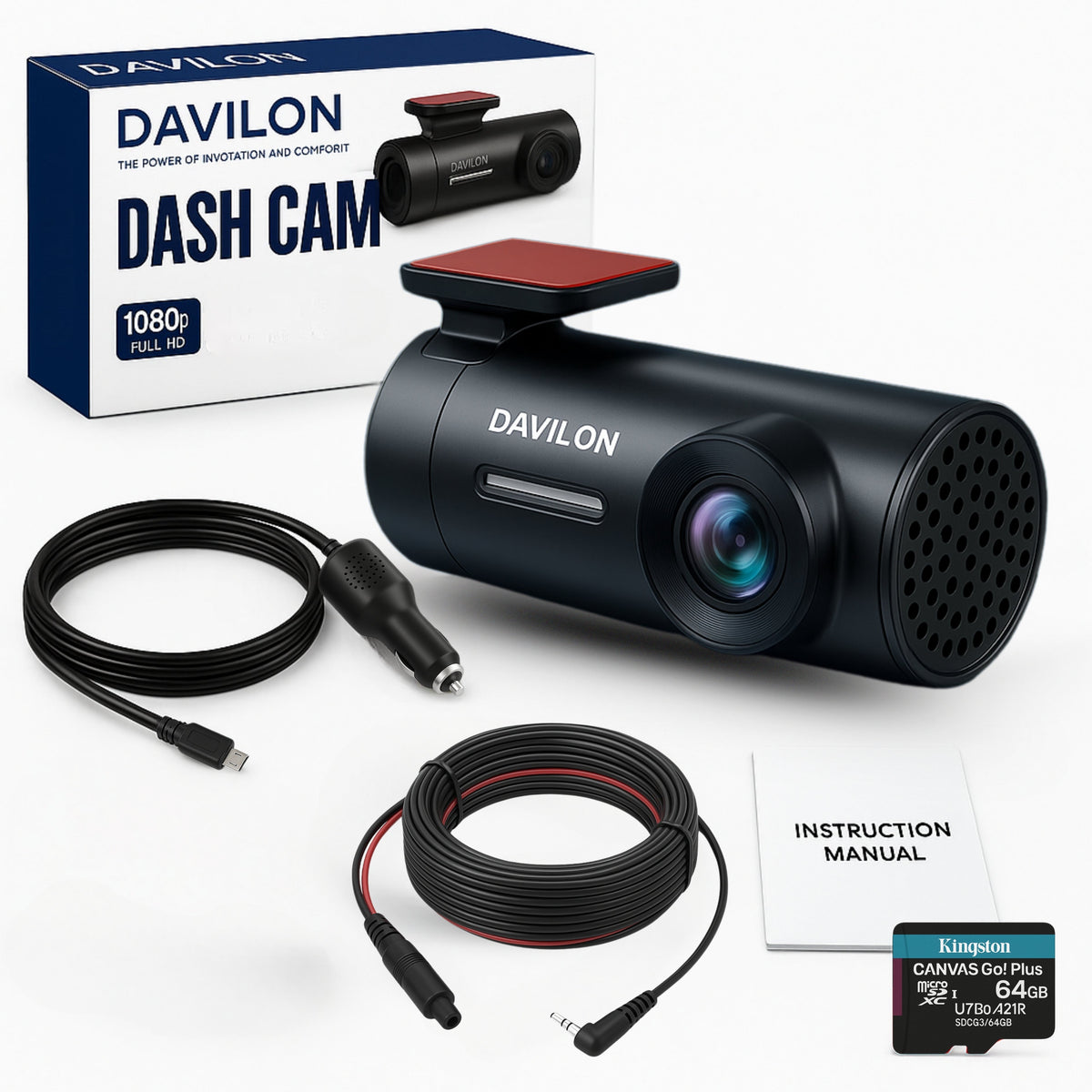 Davilon D1-PRO Dashcam | 1080P FULL HD | 2025 APP Model-4