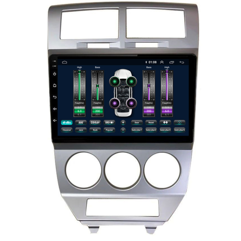 Dodge Caliber CarPlay & Android Auto autoradio | 2006 t/m 2010 | Android 15 | Davilon-7