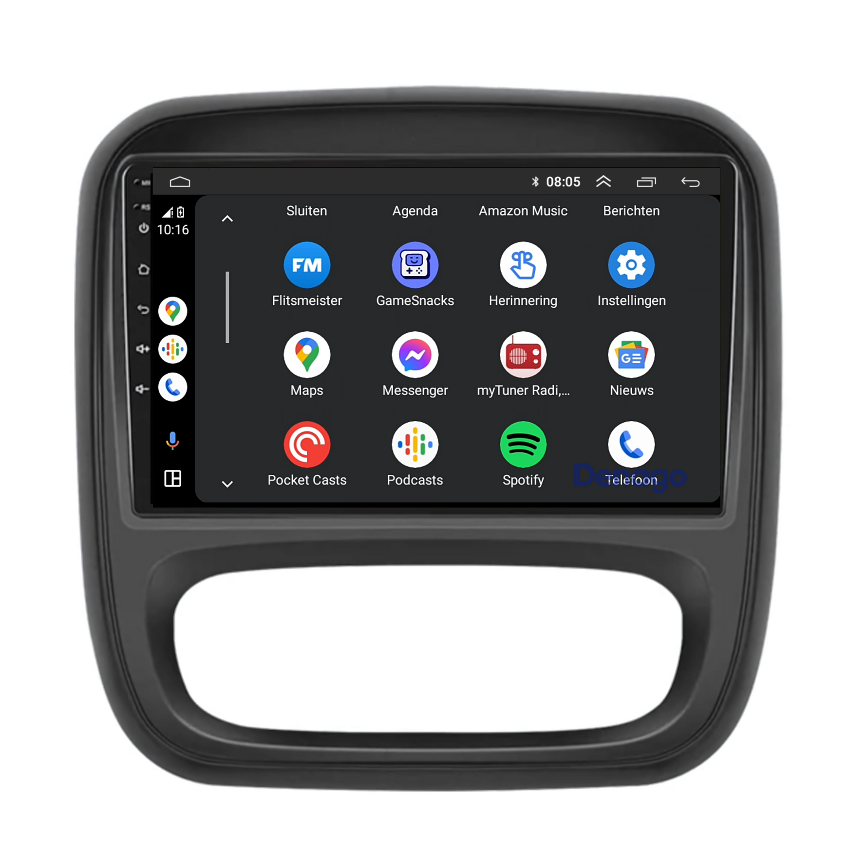 Renault Trafic CarPlay autoradio | 2015 t/m 2021 | Denago DNG-A41R | 9 inch | Android 13 | Draadloos CarPlay & Android Auto
