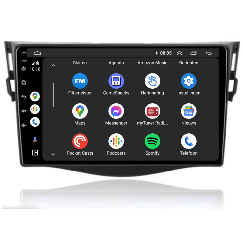 Toyota RAV4 | Android 13  | Autoradio | 2006 t/m 2013 | Carplay & Android Auto-2