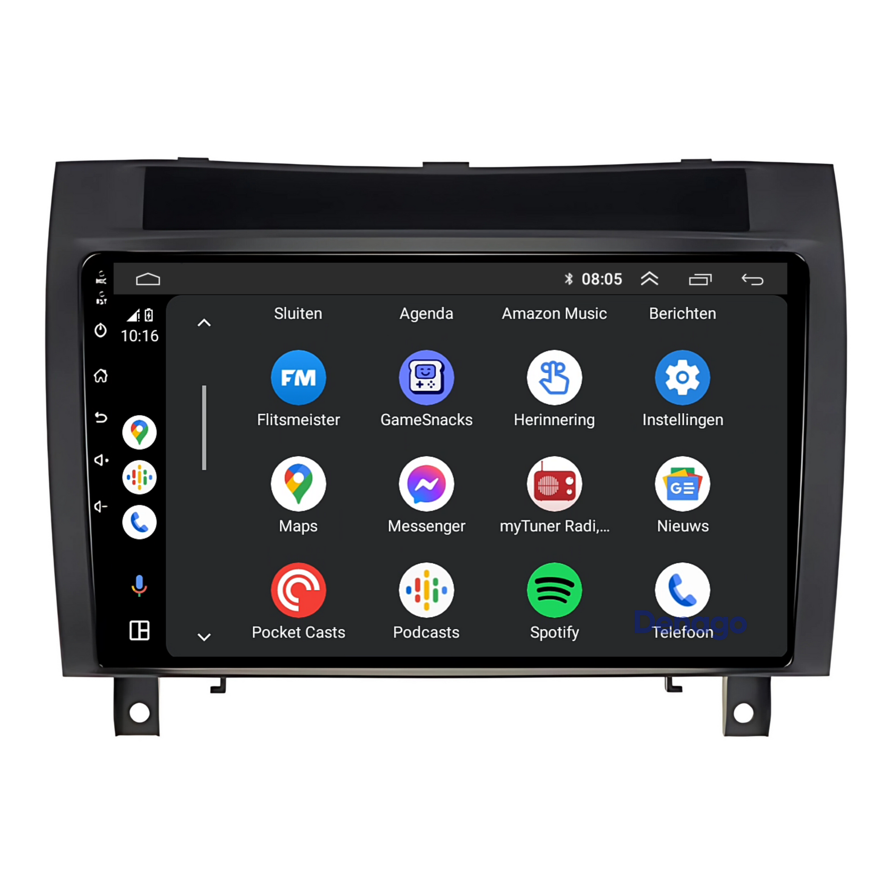 Mercedes SLK CarPlay autoradio | 2004 t/m 2010 | Denago DNG-A40 | 9 inch | Android 13 | Draadloos CarPlay & Android Auto
