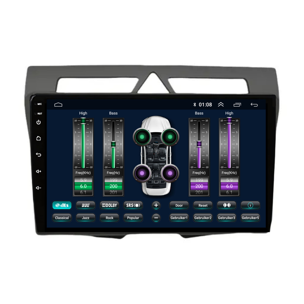 Kia Picanto | Autoradio | 2008 t/m 2010 | Carplay & Android Auto | Zwart-6