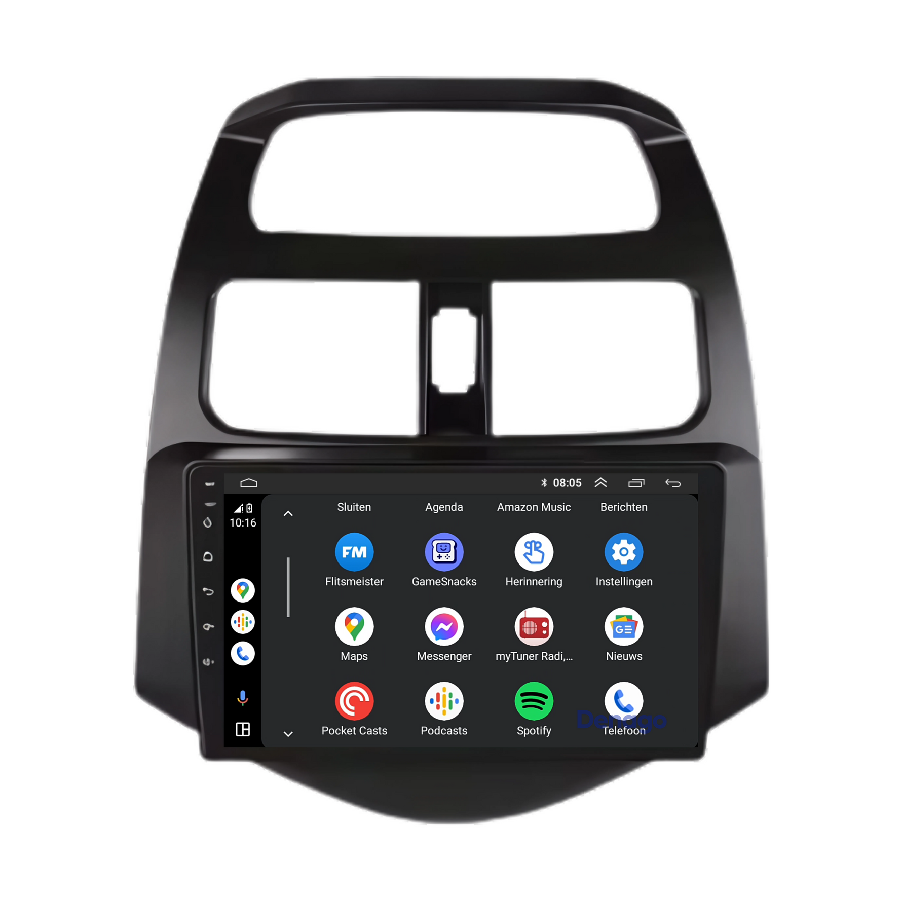 Chevrolet Spark CarPlay autoradio | 2009 t/m 2015 | Denago DNG-A24 | 9 inch | Android 13 | Draadloos CarPlay & Android Auto
