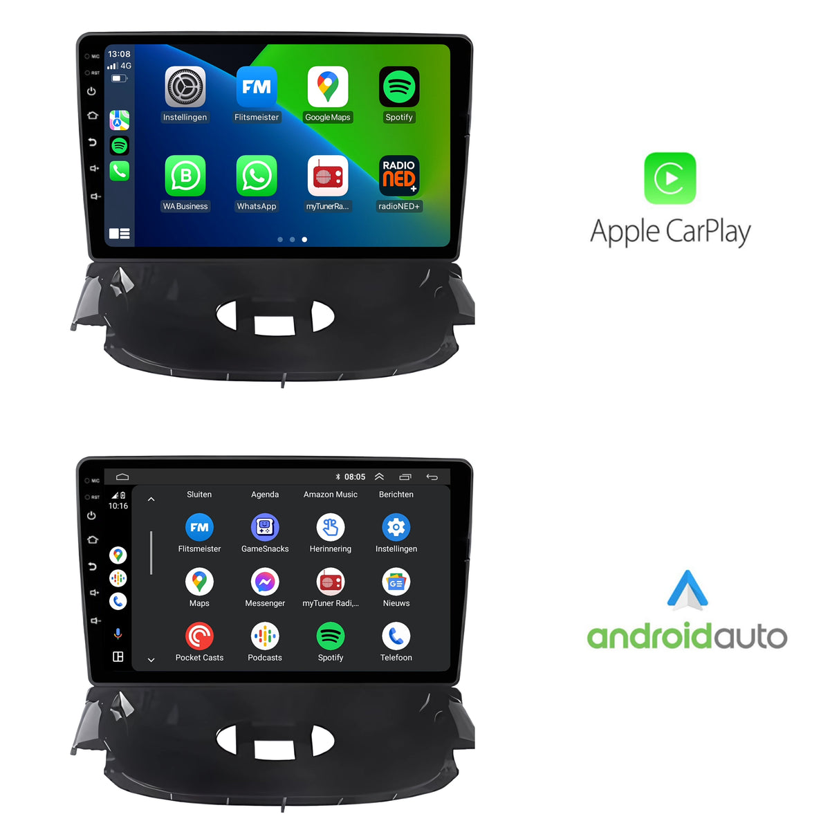 Citroën C2 & Peugeot 206 | Android 13 | Autoradio | 2004 t/m 2013 | CarPlay & Android Auto-7