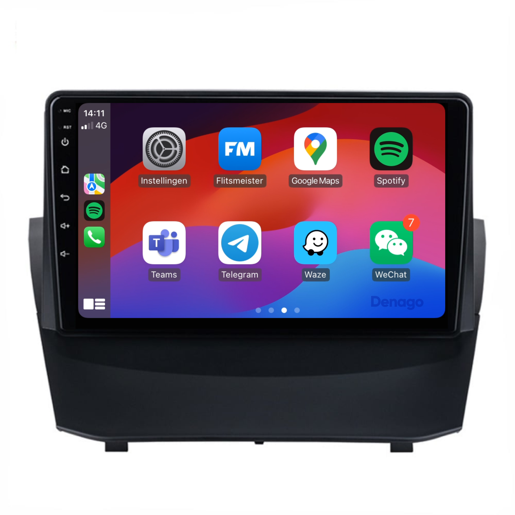 Ford Fiesta CarPlay autoradio | 2013 t/m 2017 | Denago DNG-A06 | 9 inch | Android 13 | Draadloos CarPlay & Android Auto