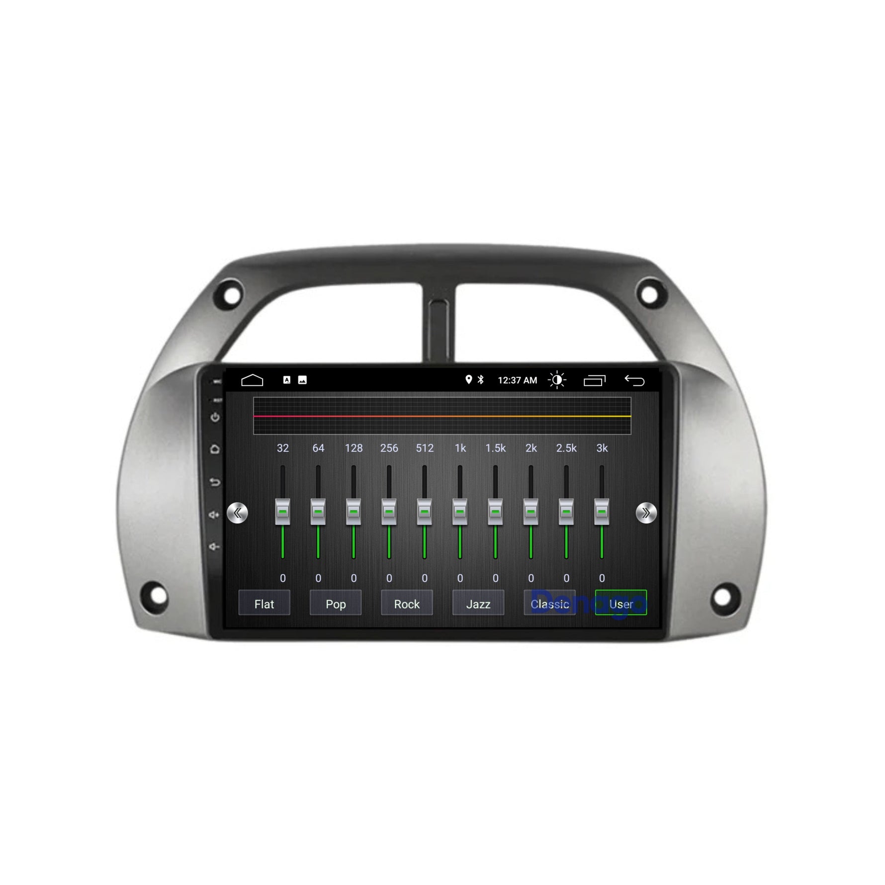 Toyota RAV4 CarPlay autoradio | 2001 t/m 2003 | Denago DNG-A206 | 9 inch | Android 13 | Draadloos CarPlay & Android Auto | Grijs frame