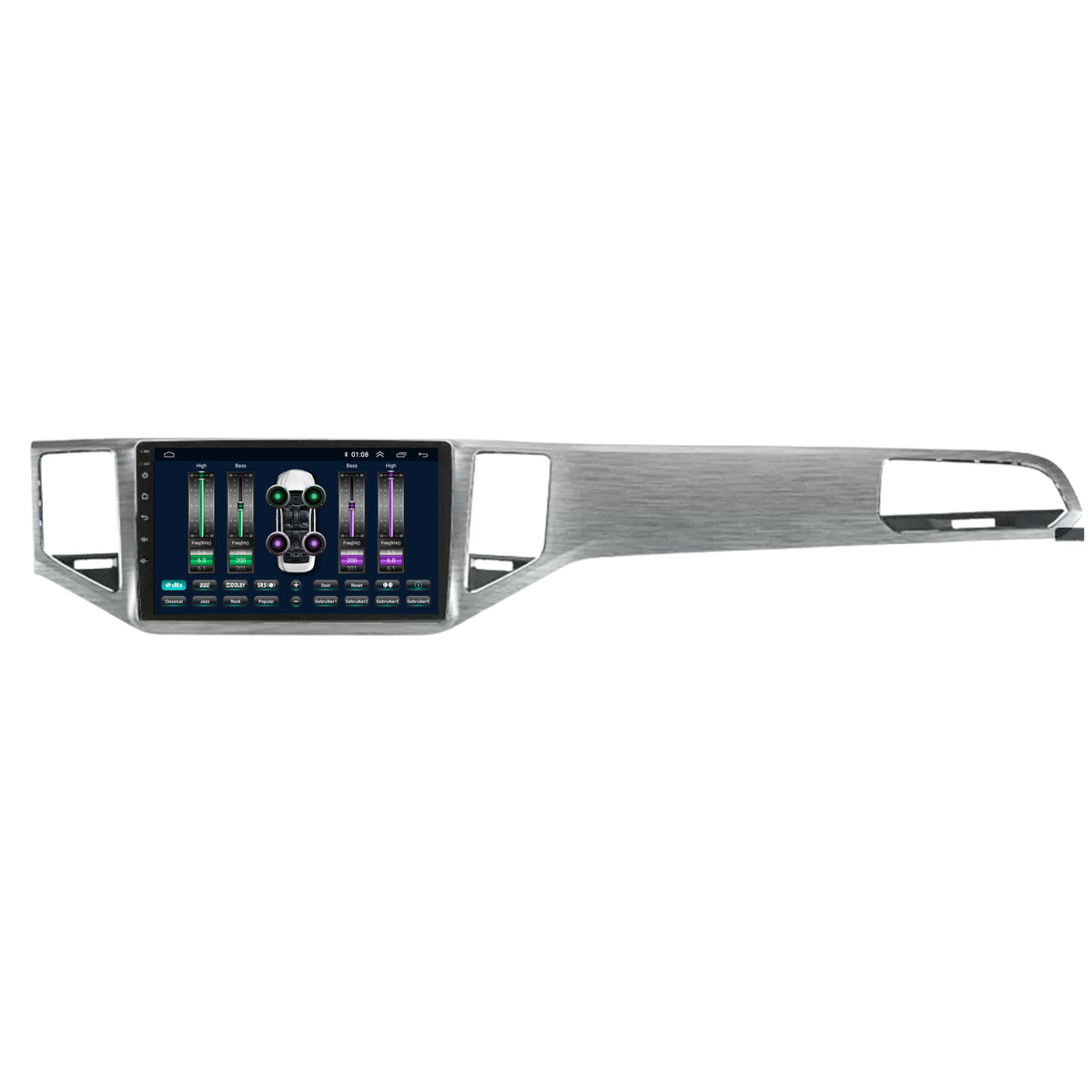 Volkswagen Golf Sportsvan CarPlay & Android Auto autoradio | 2015 t/m 2021 | Android 15 | Davilon | Zilver-9
