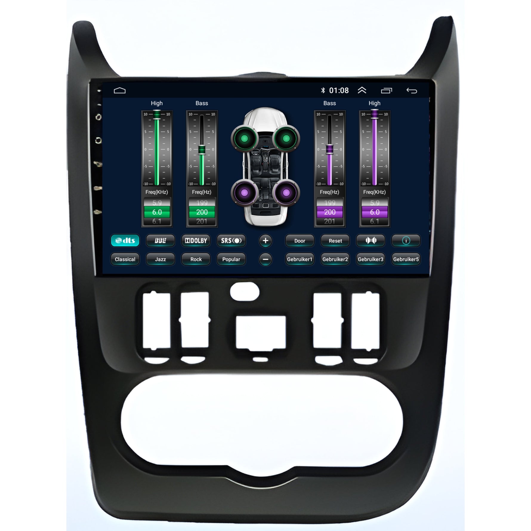 Dacia Logan | Android 13 | Autoradio | 2010 t/m 2013 | CarPlay & Android Auto