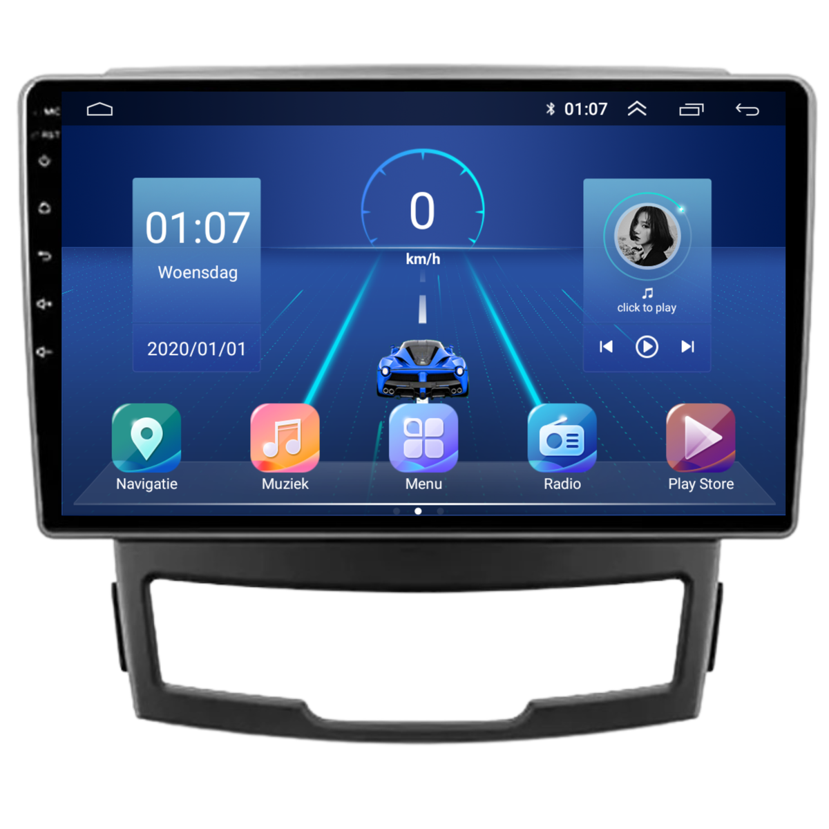 Ssangyong Korando | Android 13 | Autoradio | 2011 t/m 2014 | CarPlay & Android Auto-6