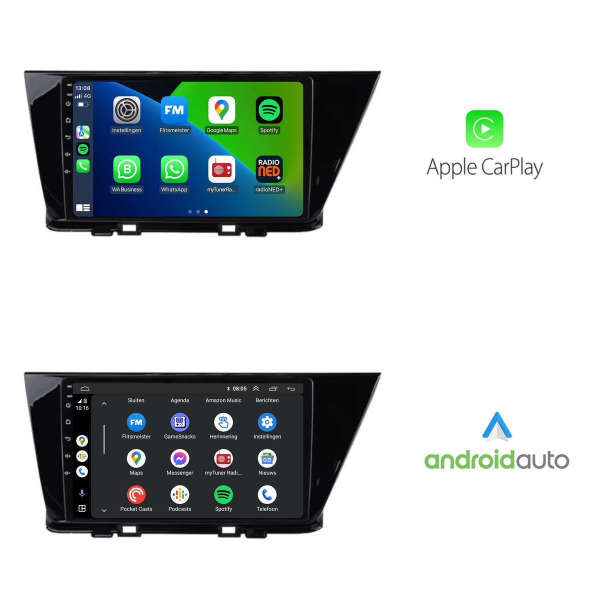 Kia Niro | Android 13 | Autoradio | 2016 t/m 2019 | CarPlay & Android Auto-2