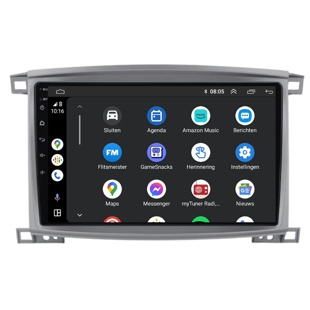 Toyota Land Cruiser LC100 | Android 13 | Autoradio | 2005 t/m 2007 | CarPlay & Android Auto-8