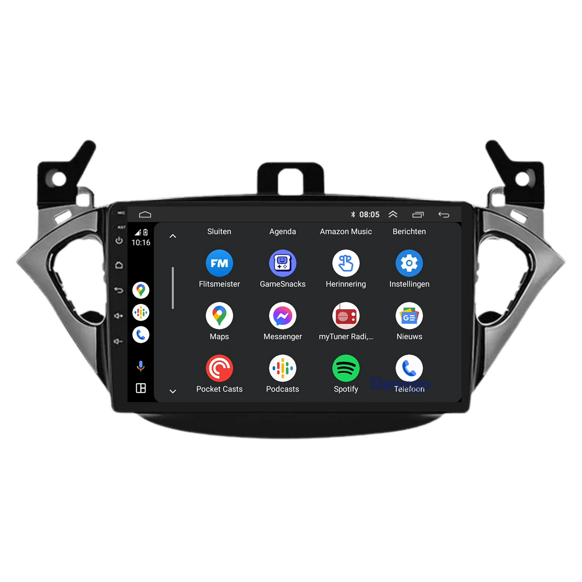 Opel Adam CarPlay autoradio | 2014 t/m 2019 | Denago DNG-A382 | 9 inch | Android 13 | Draadloos CarPlay & Android Auto-4