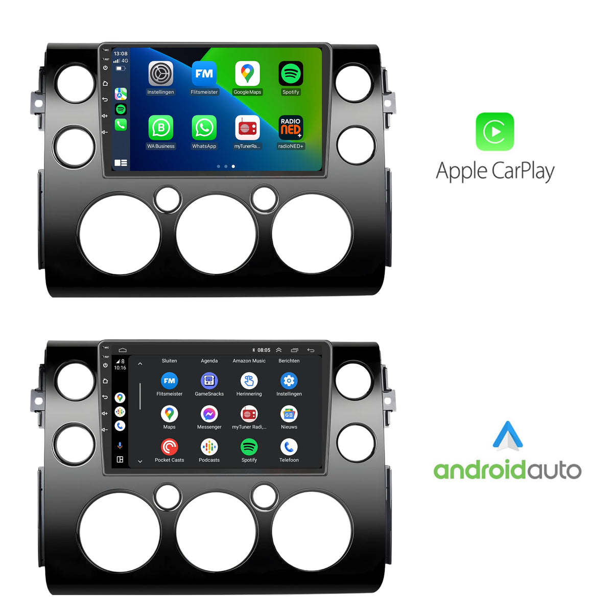 Toyota Fj Cruiser Android Autoradio | 2006 t/m 2017 | CarPlay & Android auto-2