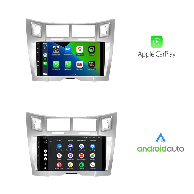 Toyota Yaris | Android 13 | Autoradio | 2005 t/m 2012 | CarPlay & Android Auto-2