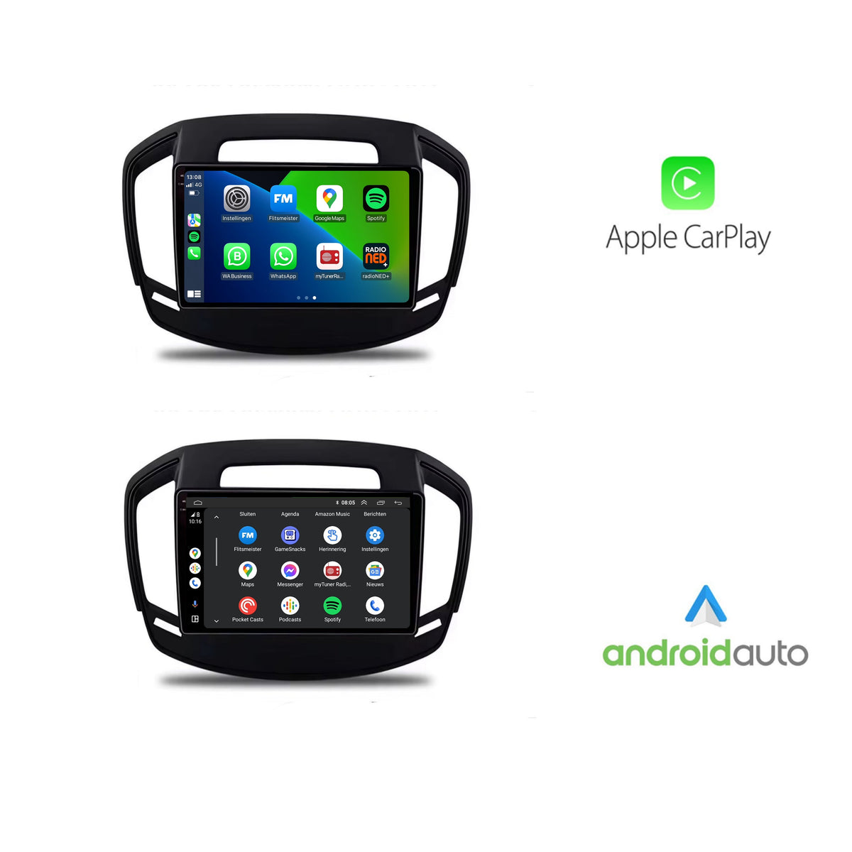 Opel Insignia | Android 13 | Autoradio | 2008 t/m 2013 | CarPlay & Android Auto-2