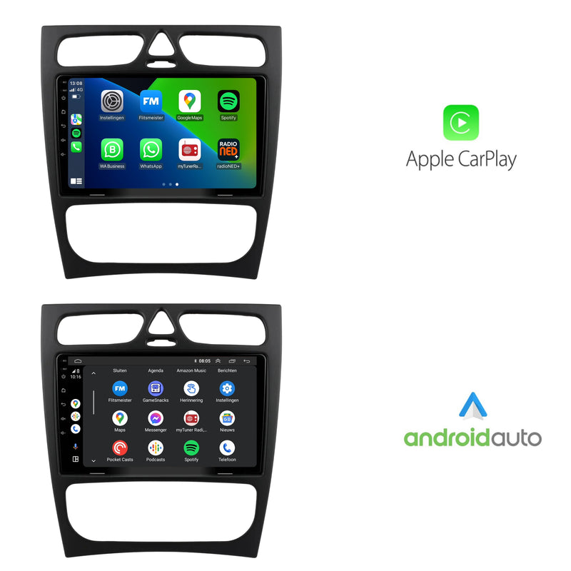 Mercedes C-Klasse W203 | Android 13 | Autoradio | 2000 t/m 2004 | CarPlay & Android Auto-2