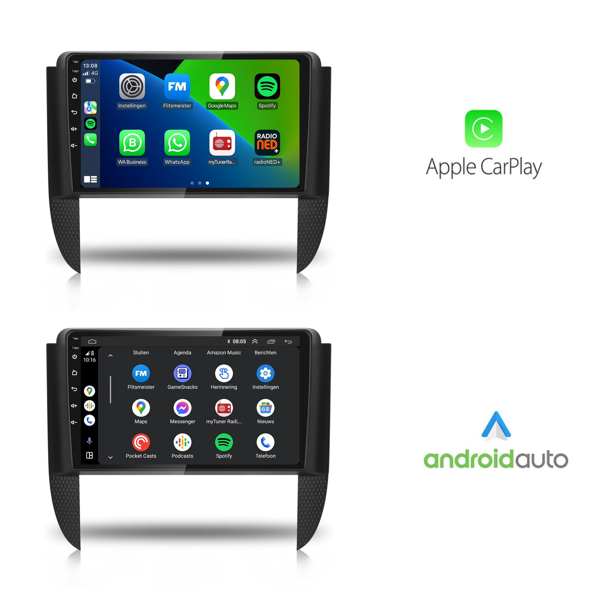 Chevrolet Kaleos | Android 13 | Autoradio | 2004 t/m 2010 | CarPlay & Android Auto-2