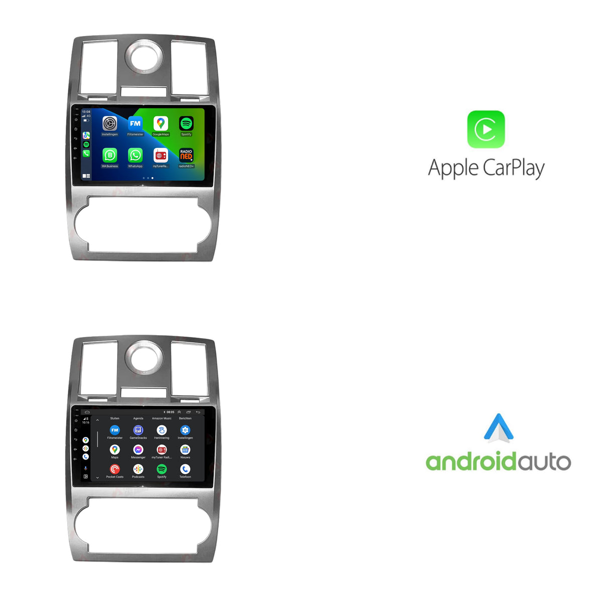 Autoradio CarPlay & Android Auto per Chrysler 300C | 2005 - 2007 | Android 13 | Davilon