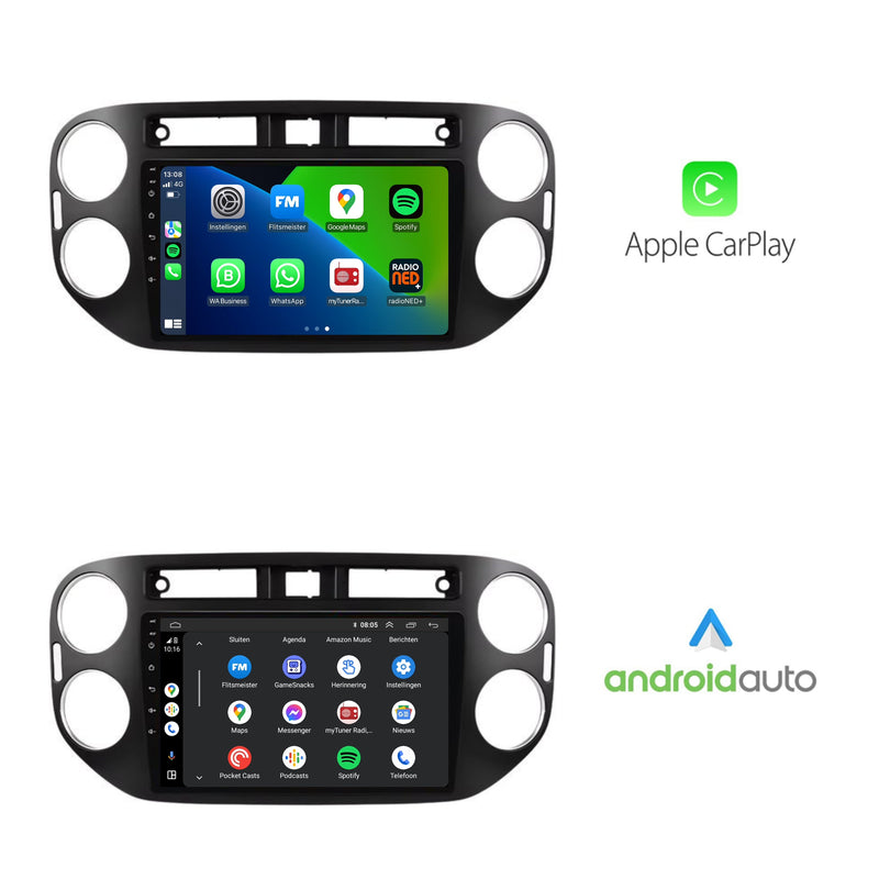 Volkswagen Tiguan | Android 13 | Autoradio | 2007 t/m 2015 | CarPlay & Android Auto-2