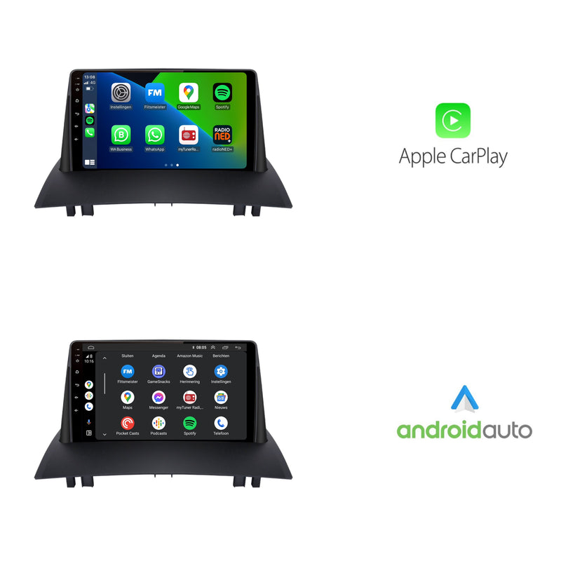 Renault Megane 2 | Android 13 | Autoradio | 2003 t/m 2008 | CarPlay & Android Auto-2