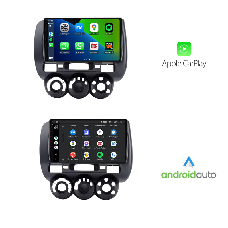Honda Jazz | Android 13 | Autoradio | 2002 t/m 2008 | CarPlay & Android Auto-2
