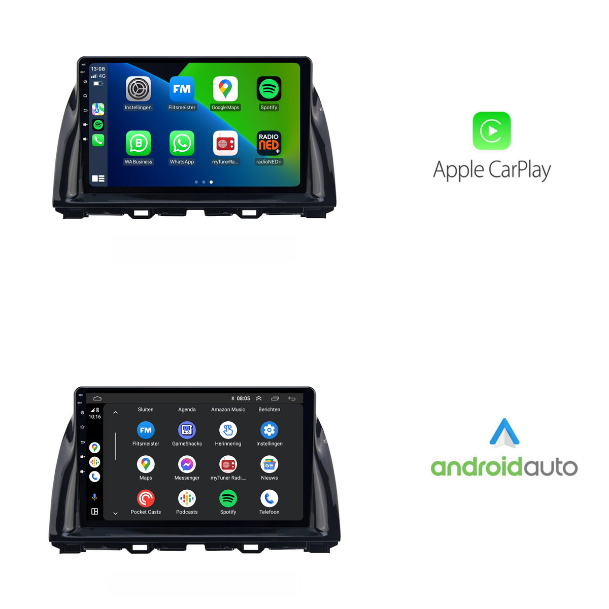 Mazda CX-5 CarPlay & Android Auto autoradio | 2012 t/m 2016 | Android 15 | Davilon | 10 inch-2