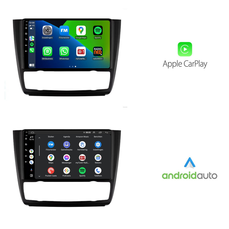 BMW 1 Serie E87 | E81 | E82 | E88 | Android 13 | Autoradio | 2004 t/m 2012 | CarPlay & Android Auto-2