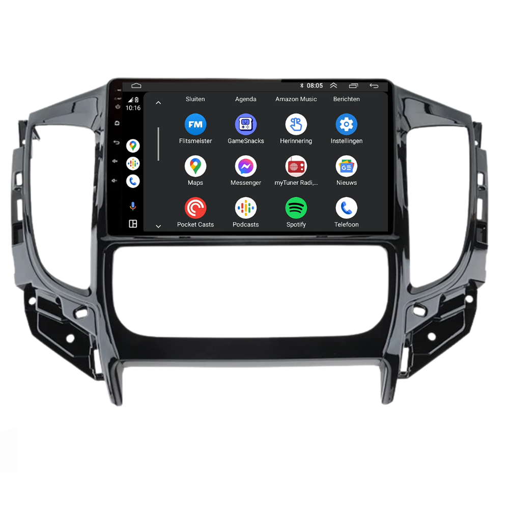 Mitsubishi Triton | Android 13 | Autoradio | 2015 t/m 2022 | Carplay & Android Auto-8