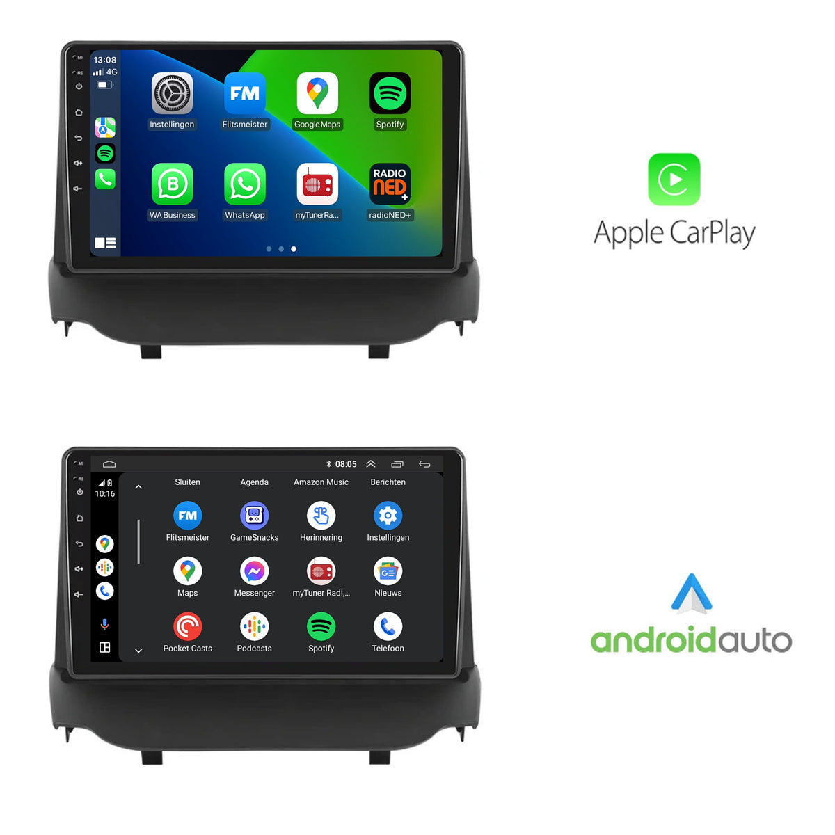 Ford EcoSport | Android 13 | Autoradio | 2014 t/m 2017 | CarPlay & Android Auto-2