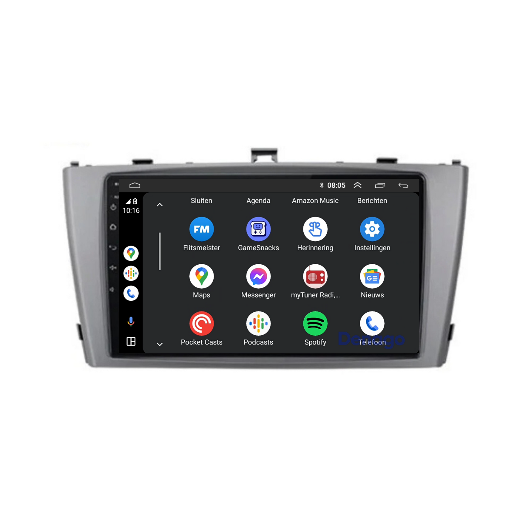 Toyota Avensis CarPlay autoradio | 2009 t/m 2014 | Denago DNG-A45 | 9 inch | Android 13 | Draadloos CarPlay & Android Auto
