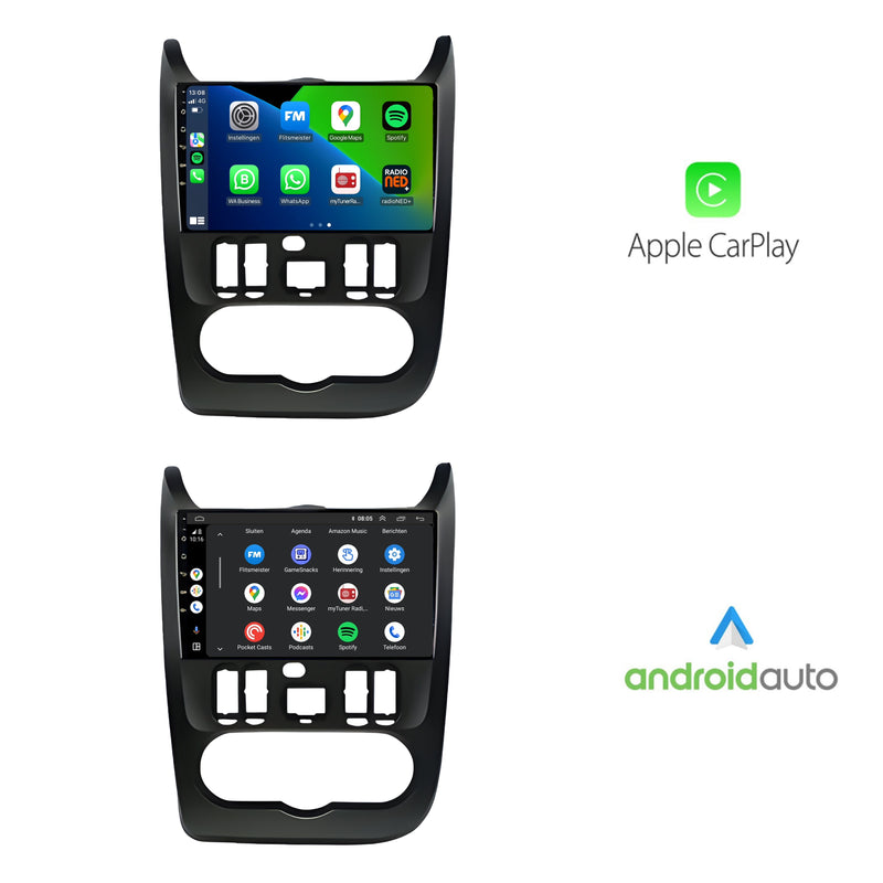 Dacia Logan | Android 13 | Autoradio | 2010 t/m 2013 | CarPlay & Android Auto-2