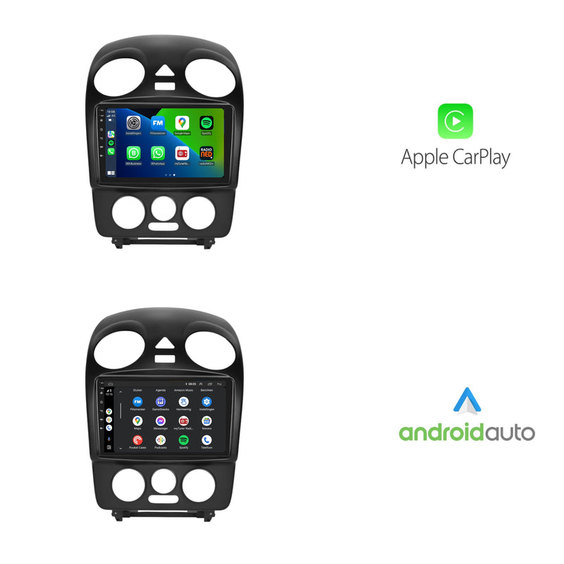 Volkswagen Beetle | Android 13 | Autoradio | 2004 t/m 2010 | CarPlay & Android Auto-2