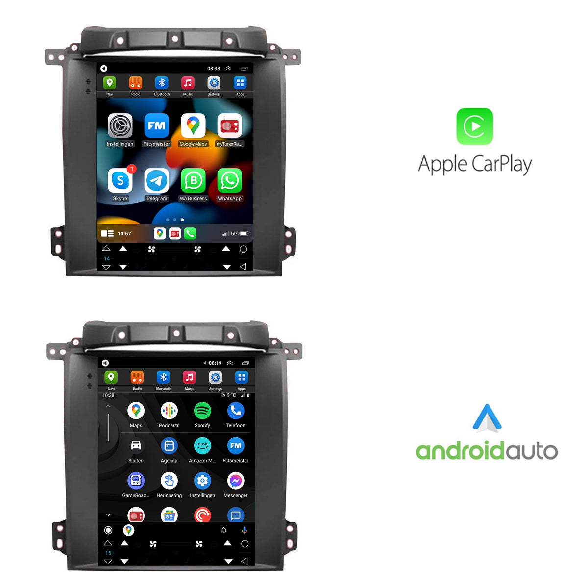 Kia Sorento Android 13 duży ekran CarPlay Android Auto 2002-2006