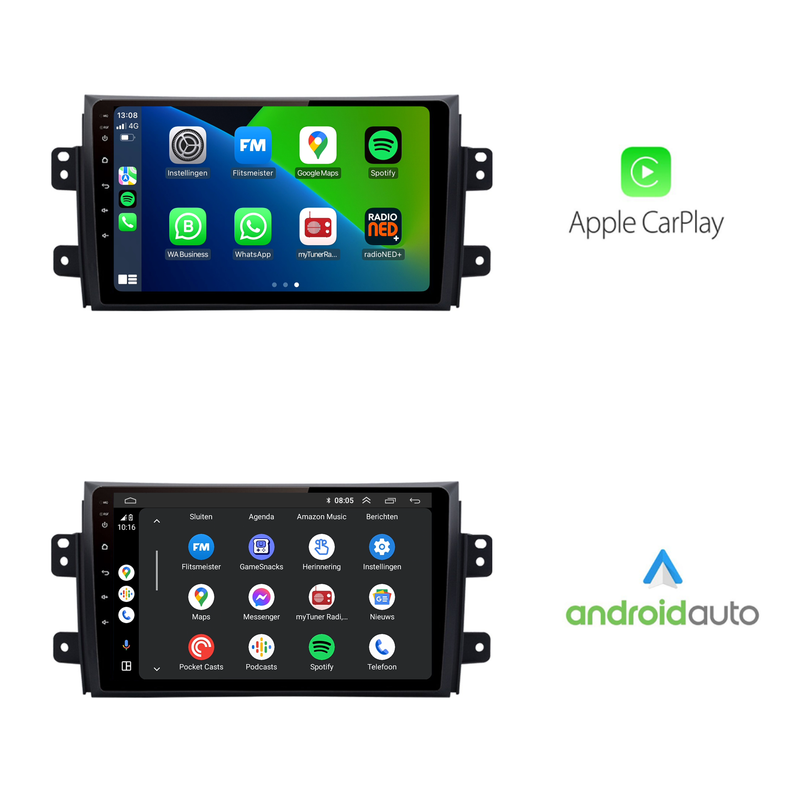 Suzuki SX4 | Android 13 | Autoradio | 2006 t/m 2011 | CarPlay & Android Auto-2