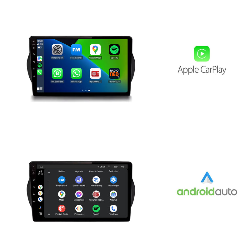 Peugeot Bipper | Android 13 | Autoradio | 2008 t/m 2019 | CarPlay & Android Auto-2
