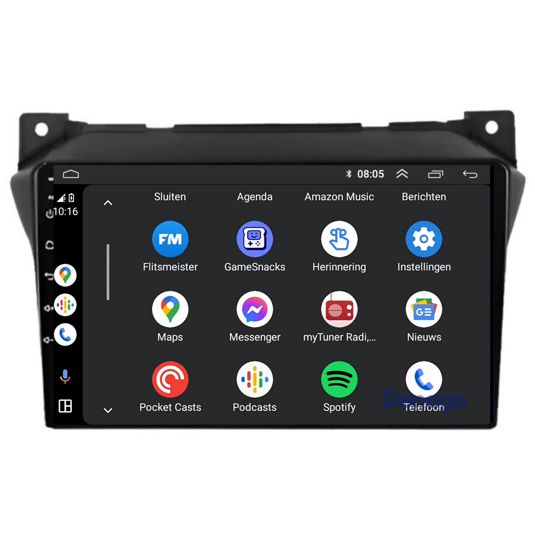 Suzuki Alto CarPlay autoradio | 2008 t/m 2016 | Denago DNG-A53 | 9 inch | Android 13 | Draadloos CarPlay & Android Auto