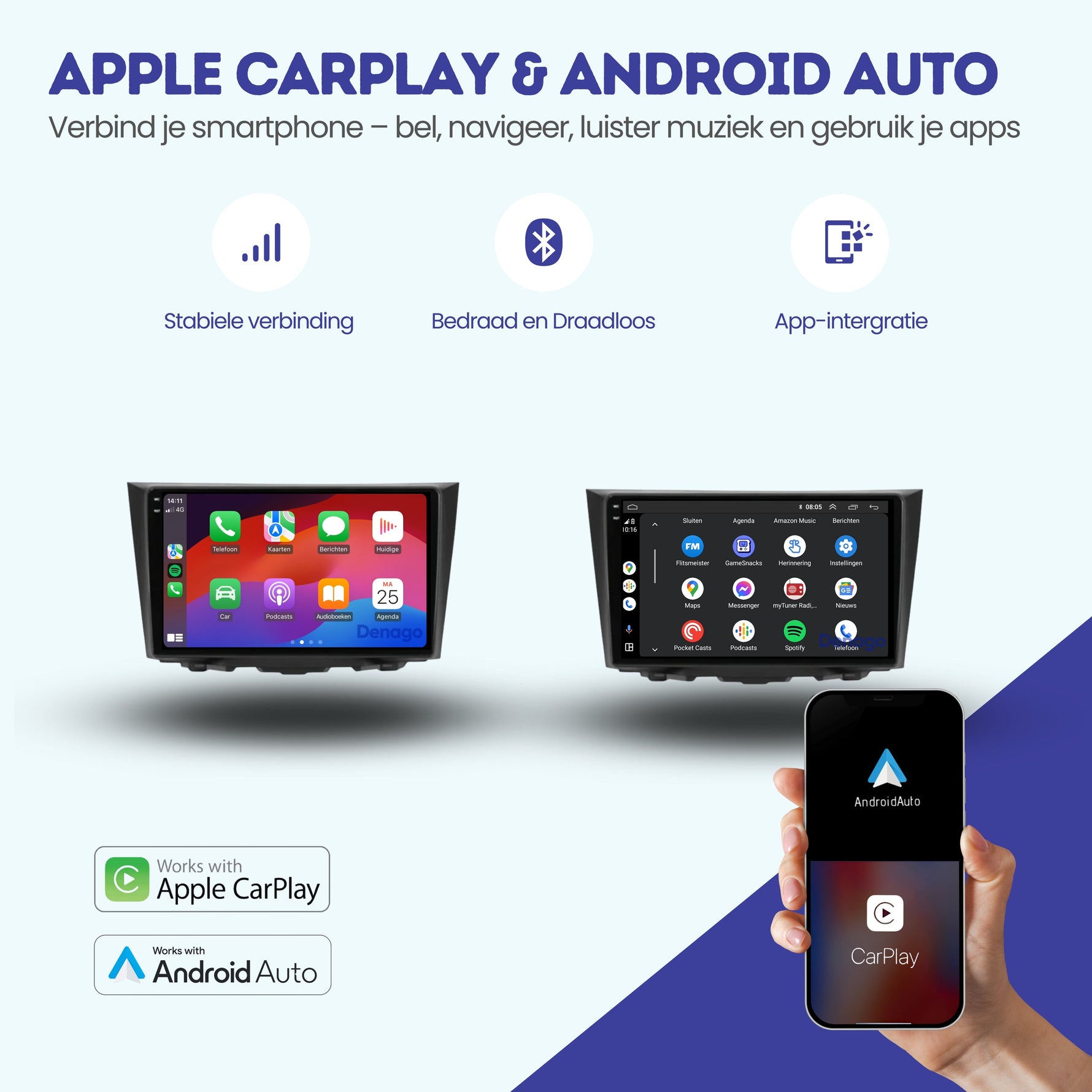 Suzuki Kizashi CarPlay autoradio | 2009 t/m 2015 | Denago DNG-A215 | 9 inch | Android 13 | Draadloos CarPlay & Android Auto