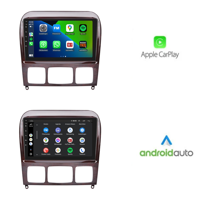 Mercedes S-Klasse | Android 13 l Autoradio | 1999 t/m 2005 | Carplay & Android Auto-5
