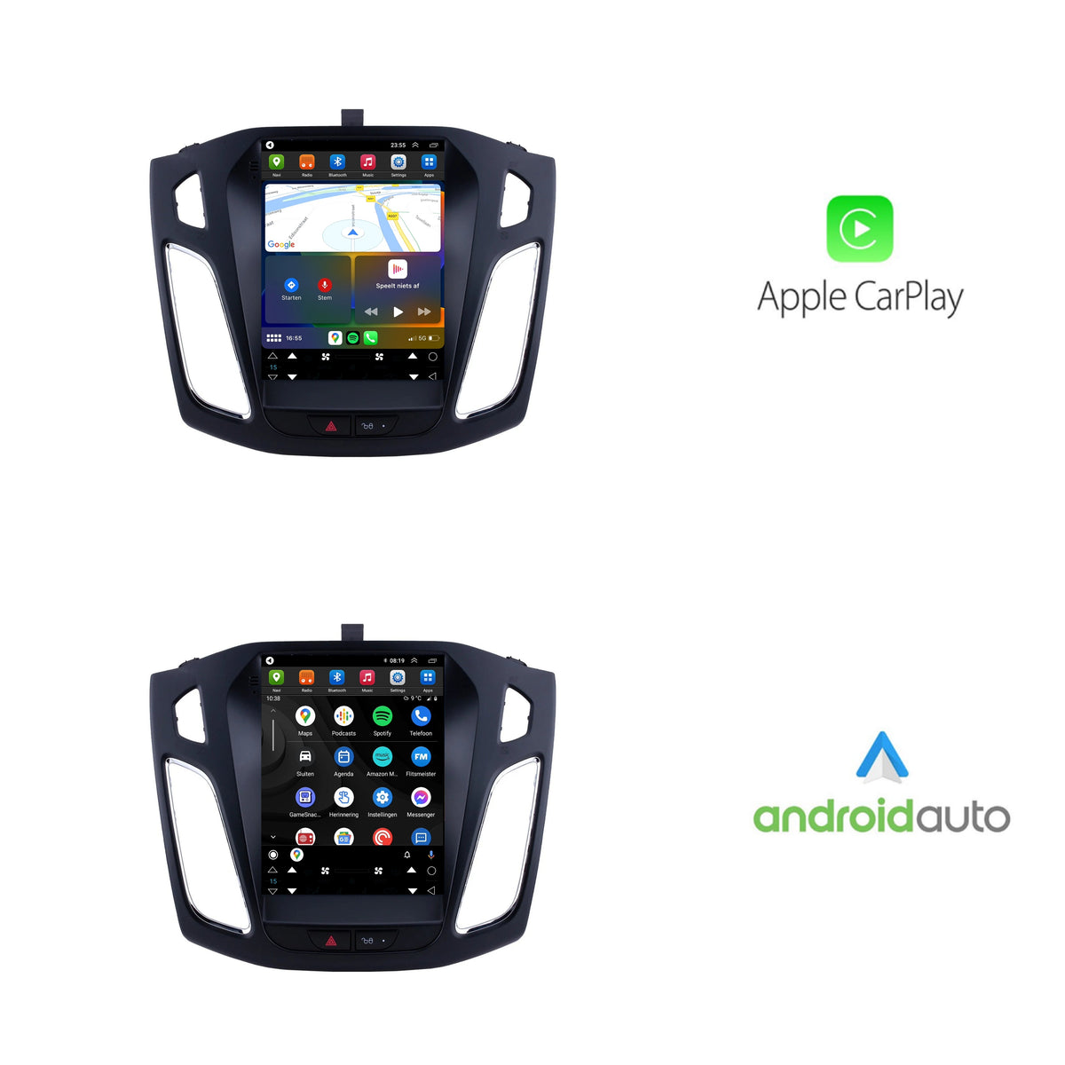 Ford Focus | Android 13 | Autoradio | 2011 t/m 2017 | CarPlay & Android Auto | Grote scherm-2