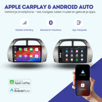 Toyota RAV4 CarPlay autoradio | 2001 t/m 2003 | Denago DNG-A206 | 9 inch | Android 13 | Draadloos CarPlay & Android Auto | Grijs frame