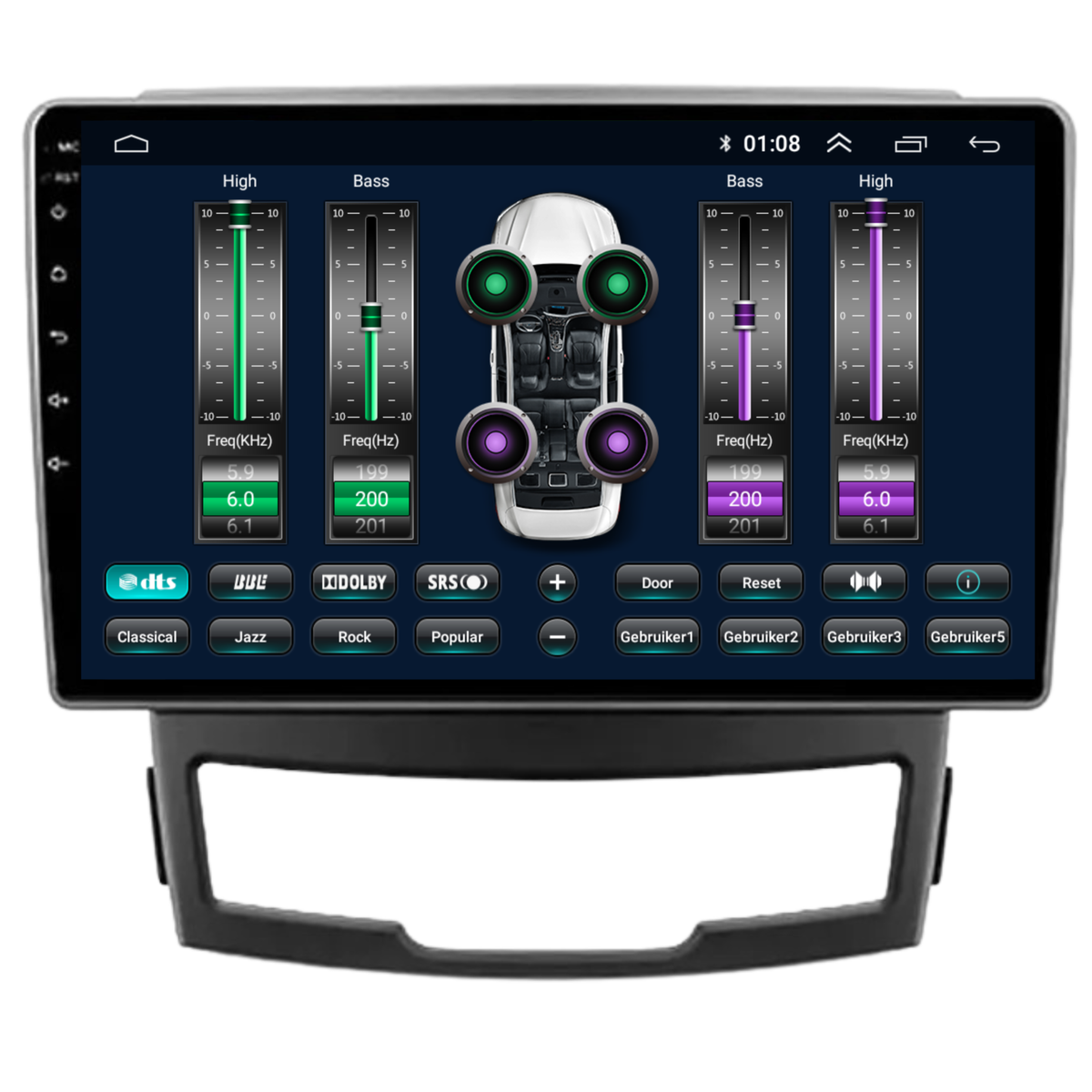 Ssangyong Korando | Android 13 | Autoradio | 2011 t/m 2014 | CarPlay & Android Auto-8