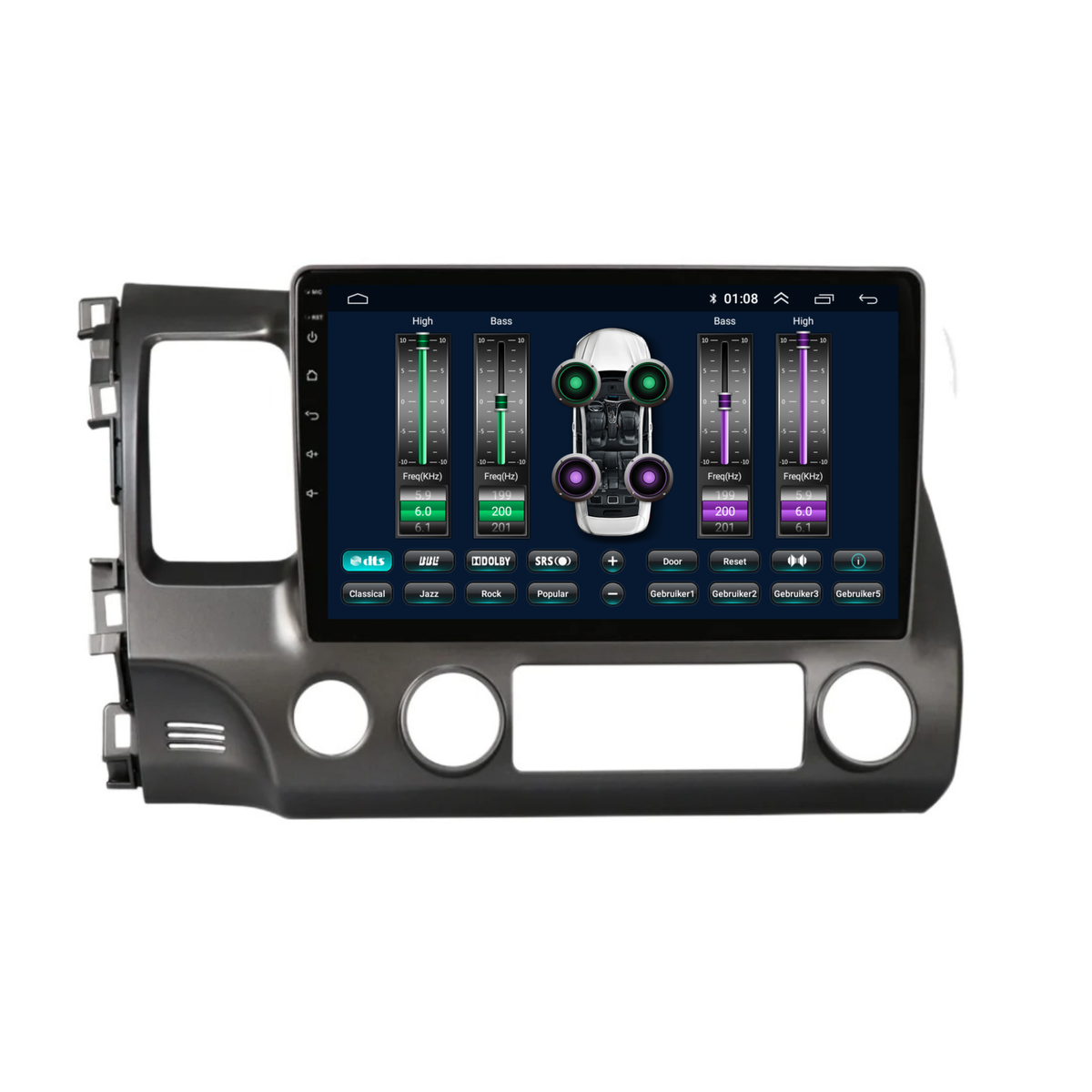 Honda Civic CarPlay | Android 13 | Autoradio | 2007 t/m 2011 | Carplay & Android Auto-9
