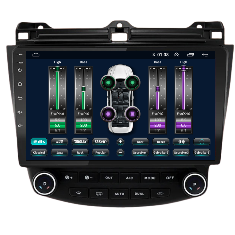 Honda Accord CarPlay & Android Auto autoradio | 2003 t/m 2008 | Android 15 | Davilon-5