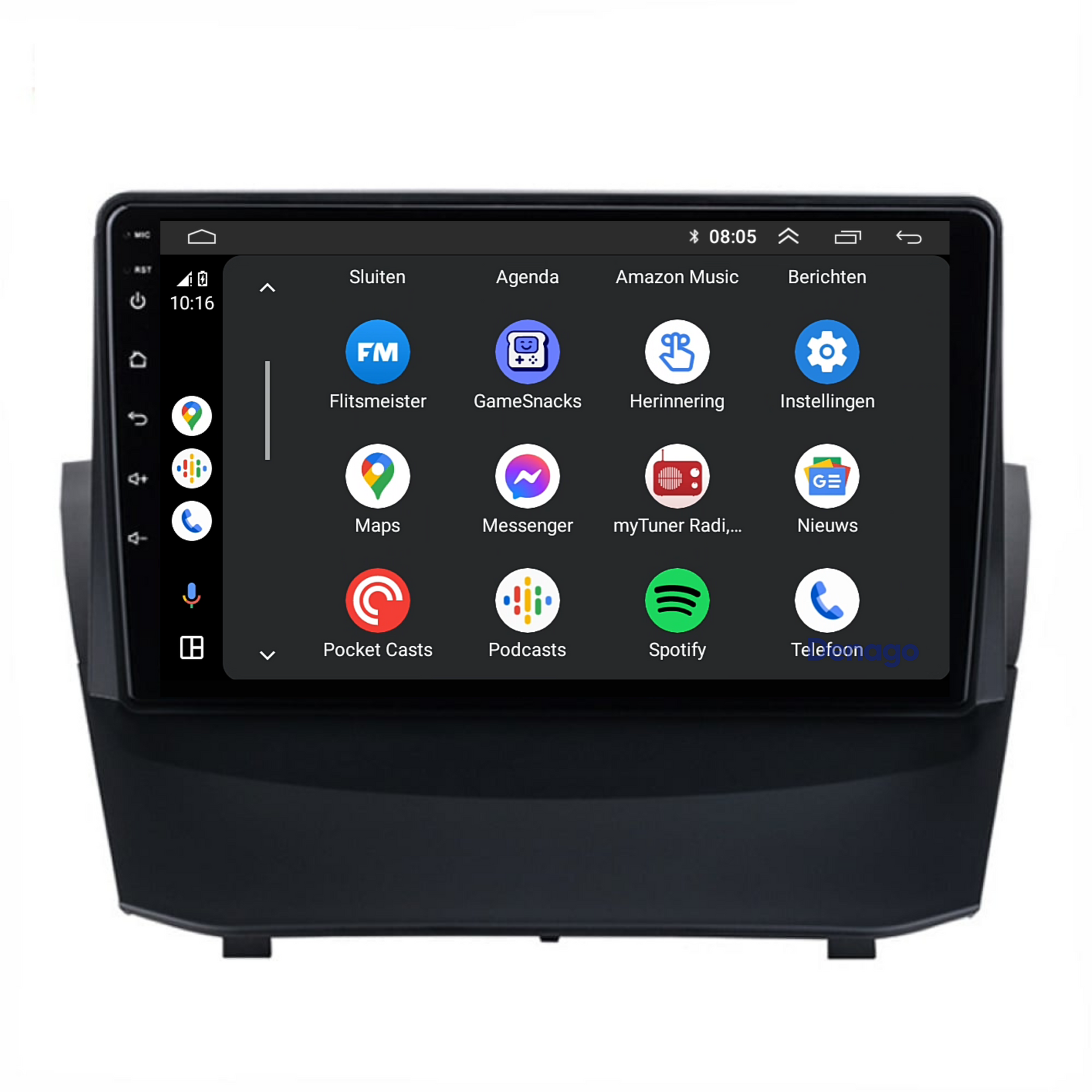 Ford Fiesta CarPlay autoradio | 2013 t/m 2017 | Denago DNG-A06 | 9 inch | Android 13 | Draadloos CarPlay & Android Auto